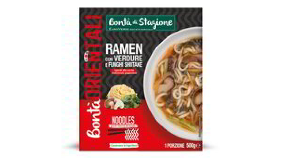 RAMEN CON VERDURE E FUNGHI