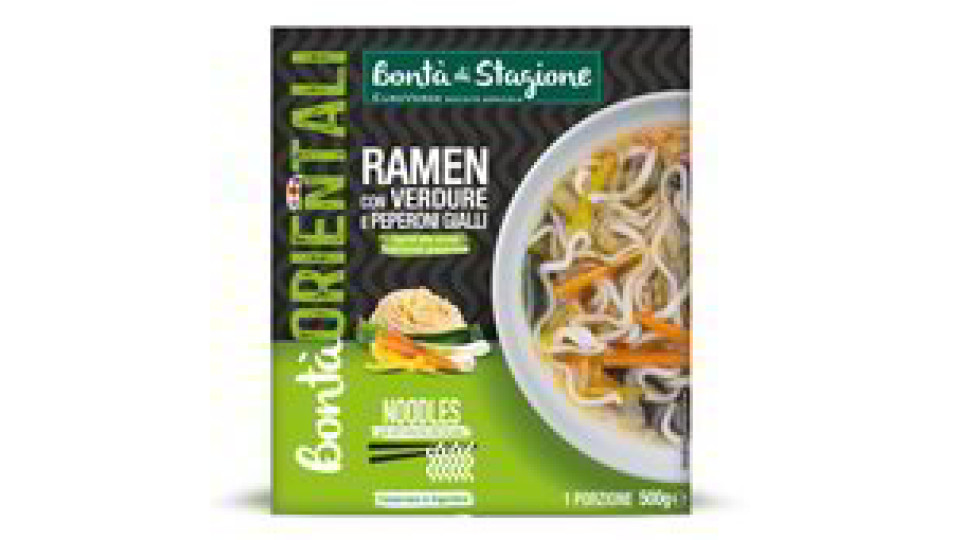 RAMEN CON VERDURE E PEPERONI