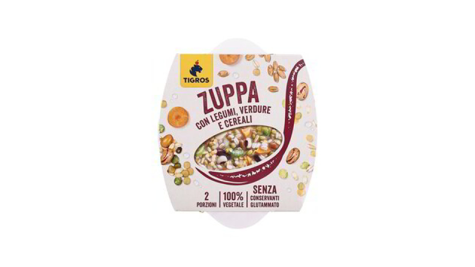 ZUPPA CON LEGUMI VERDURE CEREALI