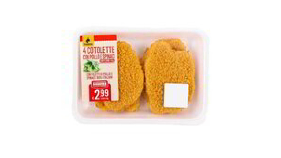 COTOLETTE DI POLLO CON SPINACI