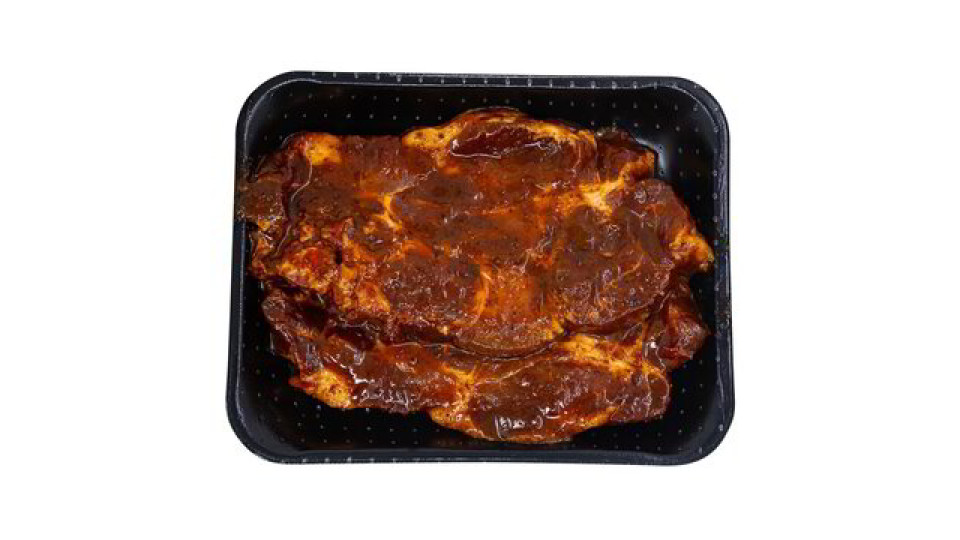 BRACIOLE MARINATE CON SALSA BBQ