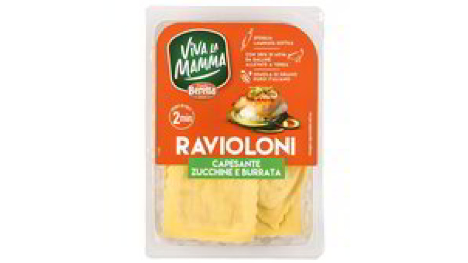 RAVIOLONI CAPESANTE,BURRATA E