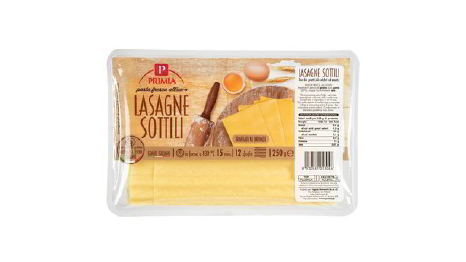 SFOGLIA SOTTILE LASAGNE