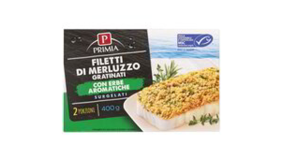 FILETTI DI MERLUZZO GRATINATI CON