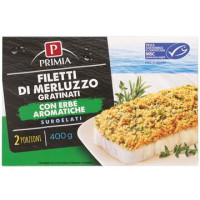 FILETTI DI MERLUZZO GRATINATI CON