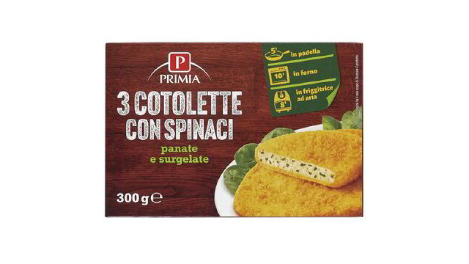 COTOLETTE CON SPINACI