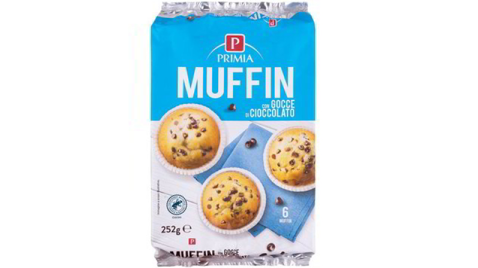 MUFFIN CON GOCCE DI CIOCCOLATO