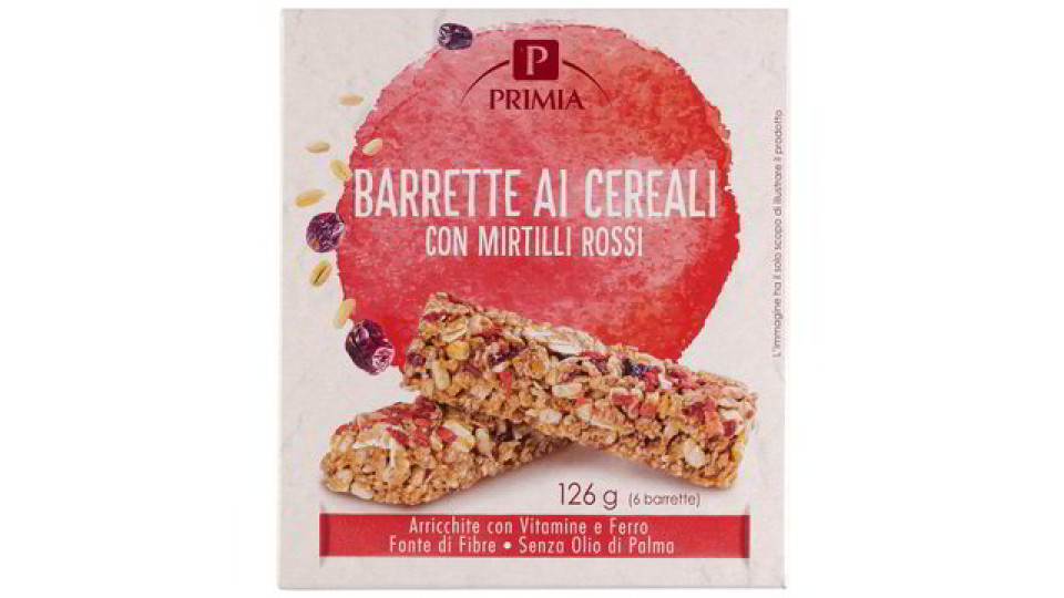 BARRETTE CEREALI MIRTILLI ROSSI