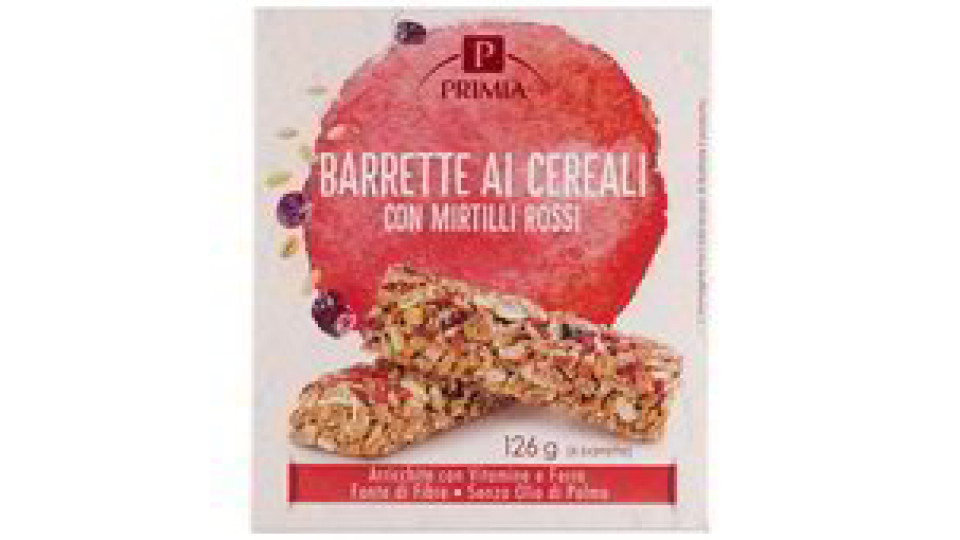 BARRETTE CEREALI MIRTILLI ROSSI