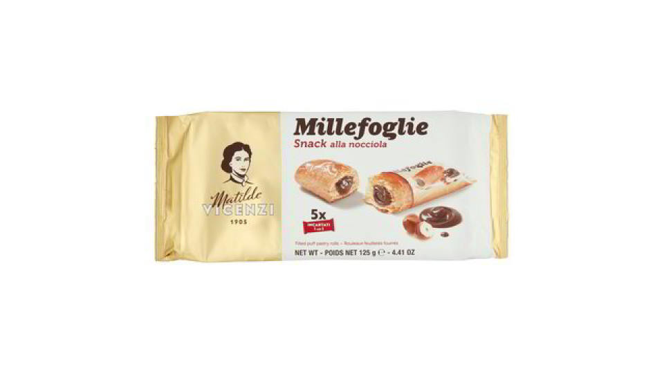 MILLEFOGLIE SNACK NOCCIOLA