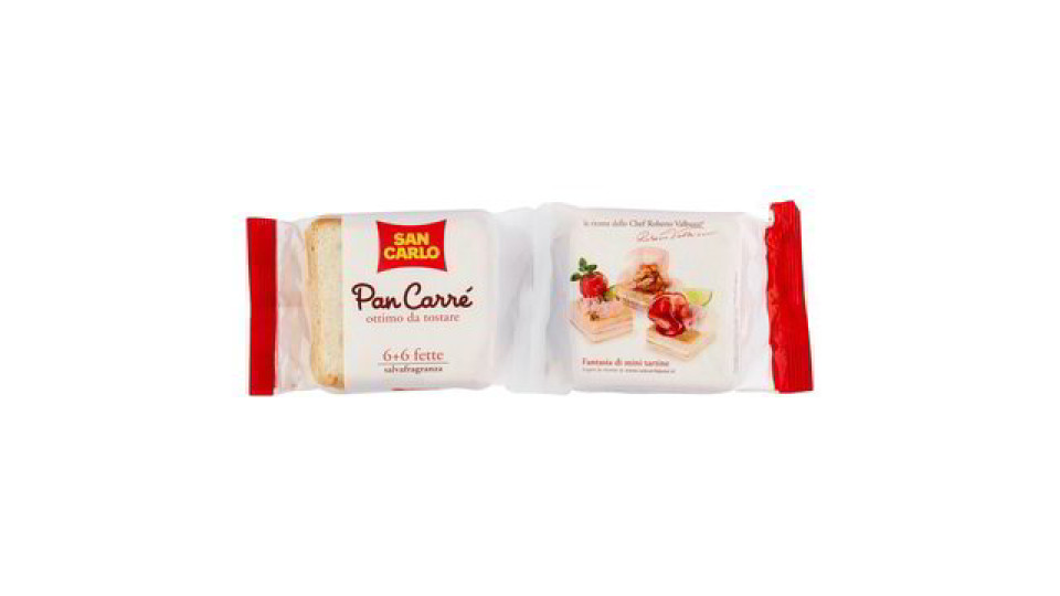 PAN CARRE' 6+6 FETTE