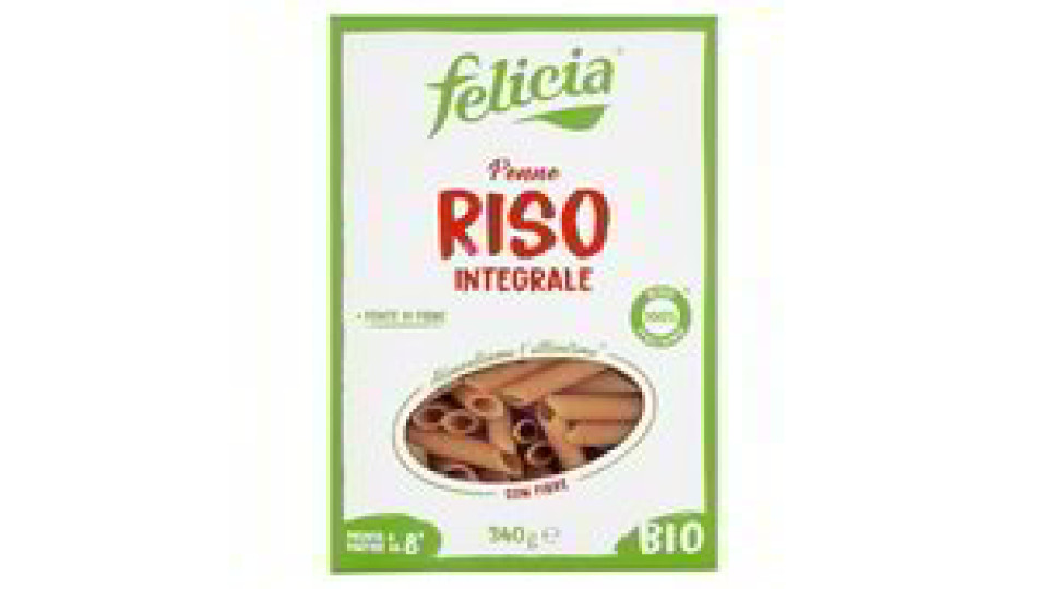 PENNE RISO INTEGR BIO S/G