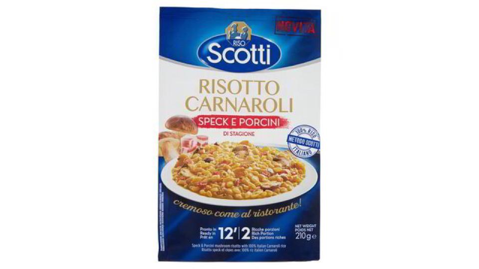 RISOTTO CARNAROLI SPECK E PORCINI