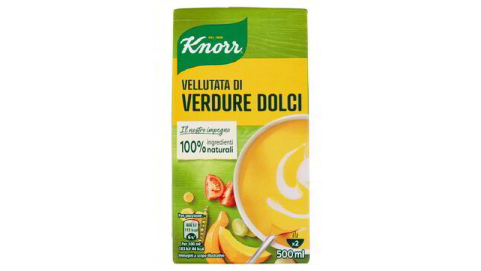 VELLUTATA DI VERDURE DOLCI
