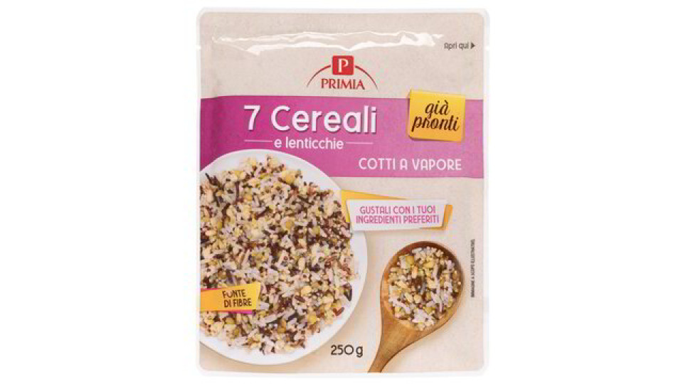 7 CEREALI E LENTICCHIE COTTI A