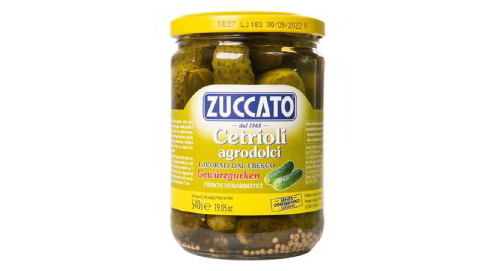 CETRIOLI IN AGRODOLCE