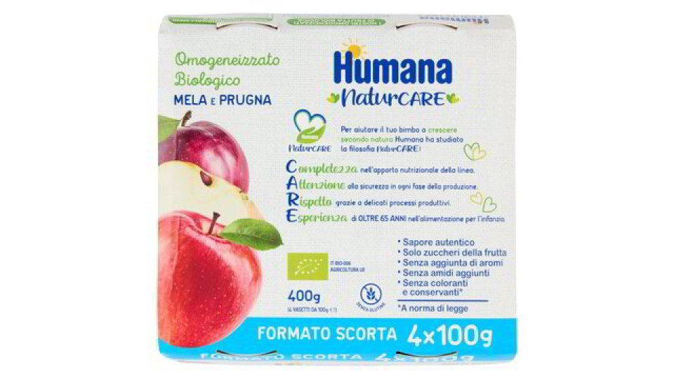OMOGENEIZZATO PRUGNA CON MELA BIO