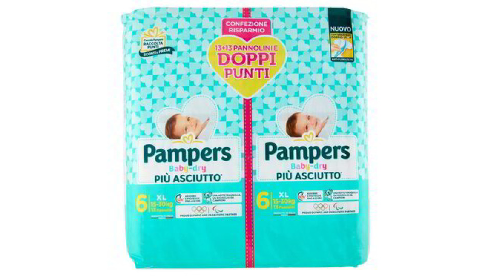 PANNOLINI 6 XL 15-30 KG