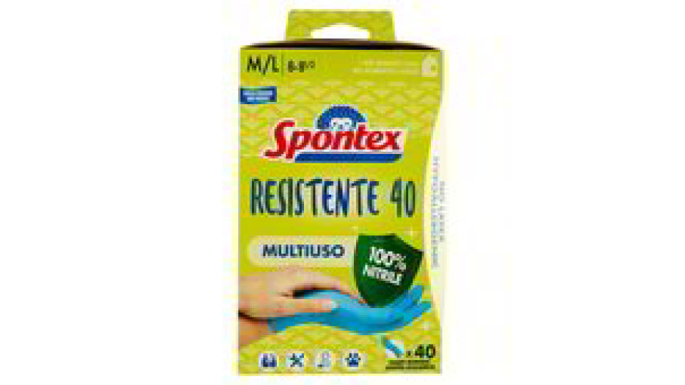 GUANTI MONOUSO RESIST.40 M/L