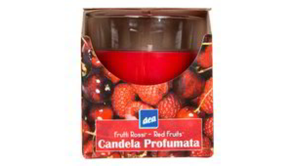 CANDELA PROFUMATA AI FRUTTI ROSSI