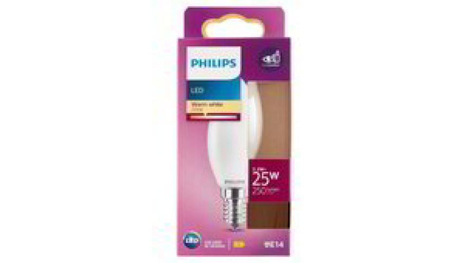 LAMPADINA LED CAND.VETR.25W E14