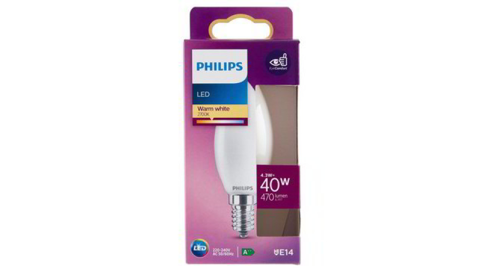 LAMPADINA LED CANDELA 40W E14
