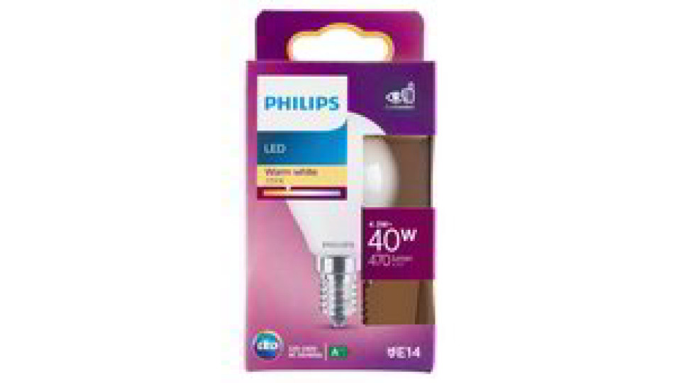 LAMPADINA LED SFERA VETRO 40W E14