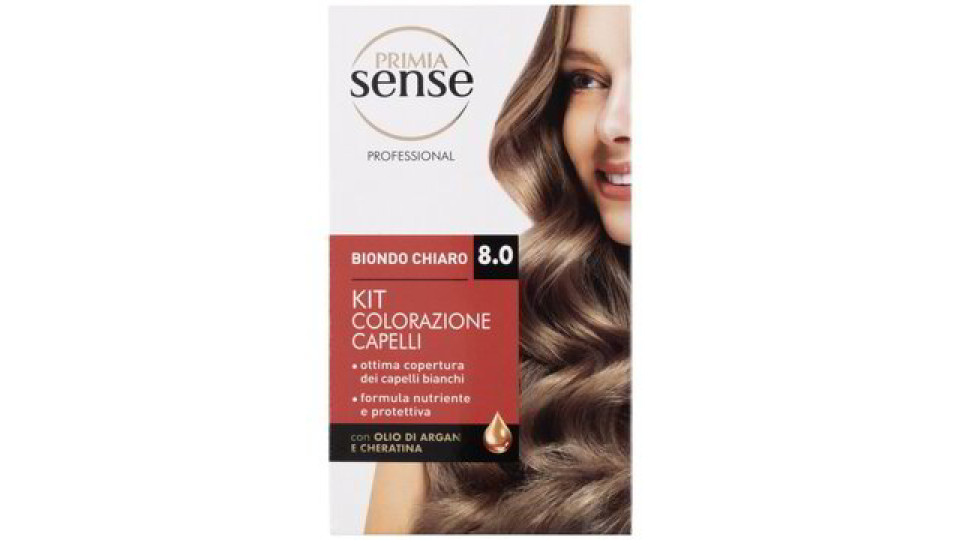 KIT COLORAZIONE BIONDO CHIARO 8.0