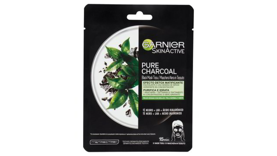 MASCHERA VISO CARBONE VEGETALE