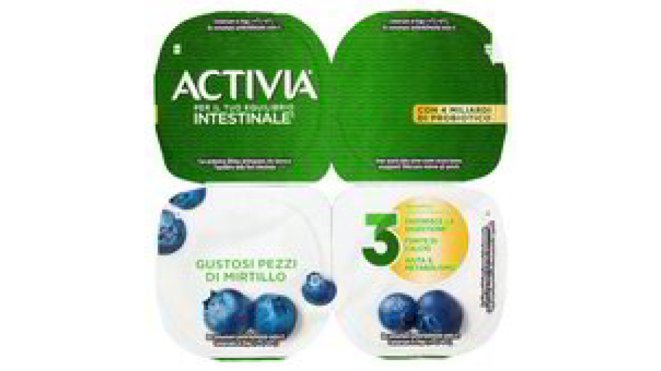 Danone activia mirtillo x 4