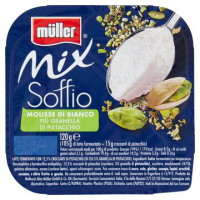 Müller Mix Soffio Mousse Di Bianco Più Granella Di Pistacchio 120 G