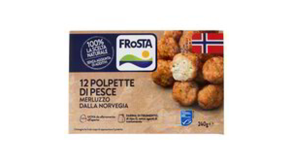 Frosta 12 Polpette Di Pesce Merluzzo Dalla Norvegia 240 G