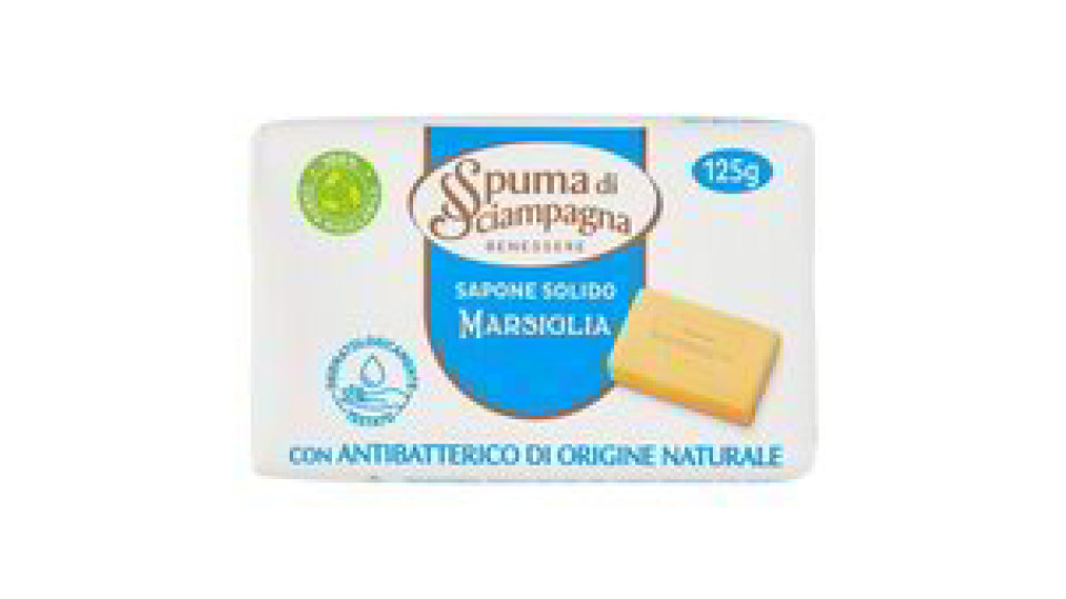 Spuma Di Sciampagna Benessere Sapone Solido Marsiglia 2 X 125 G