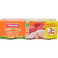 Plasmon omogeneizzato di manzo e pollo - gr.80 x2