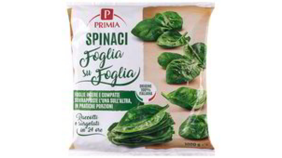 SPINACI FOGLIA SU FOGLIA