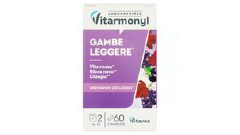 Laboratoires Vitarmonyl Vite Rossa Ribes Nero Gambe Leggere 60 Capsule