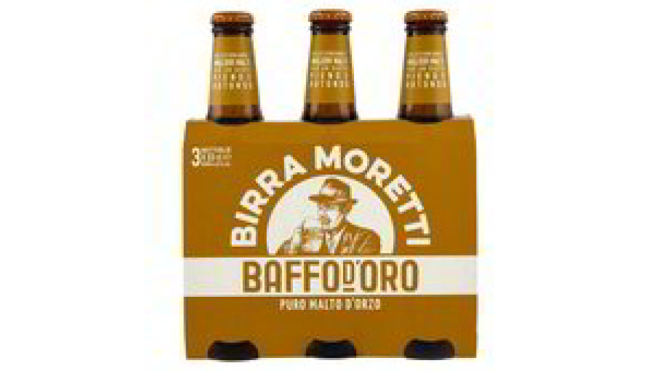 Moretti baffo oro birra