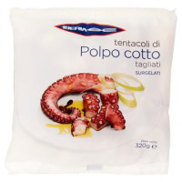 TENTACOLI DI POLPO COTTO TAGLIATI