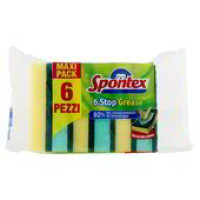 Spontex Spugna Abrasiva Fibraplus x6