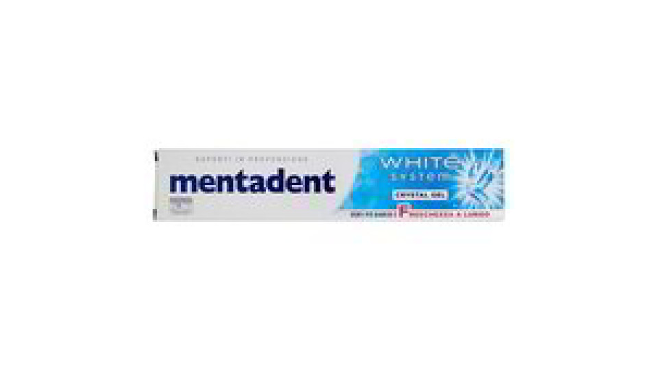 Mentadent dentifricio crystal gel