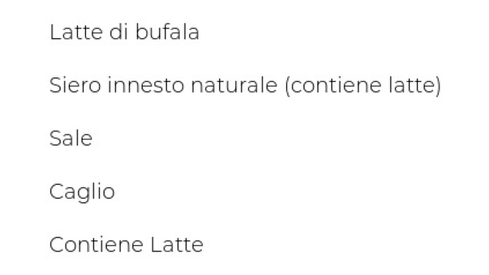 Vallelata Mozzarella di Bufala Campana D.O.P.