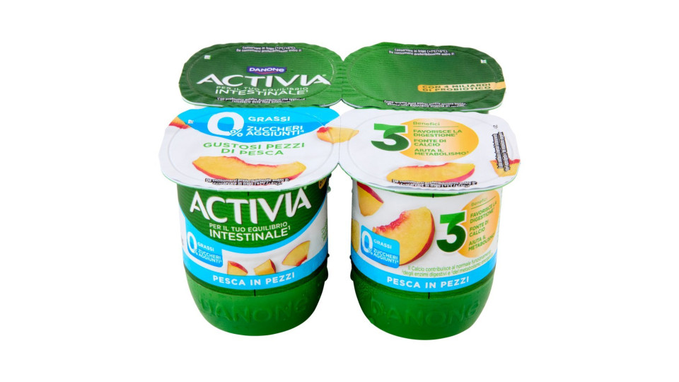 Activia 0% Grassi Pesca in pezzi
