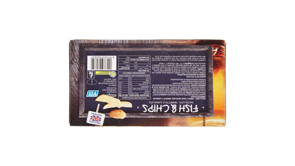 Soglia D'Ingresso, Vis Fish & Chips Pastellato, Prefritto e Surgelato