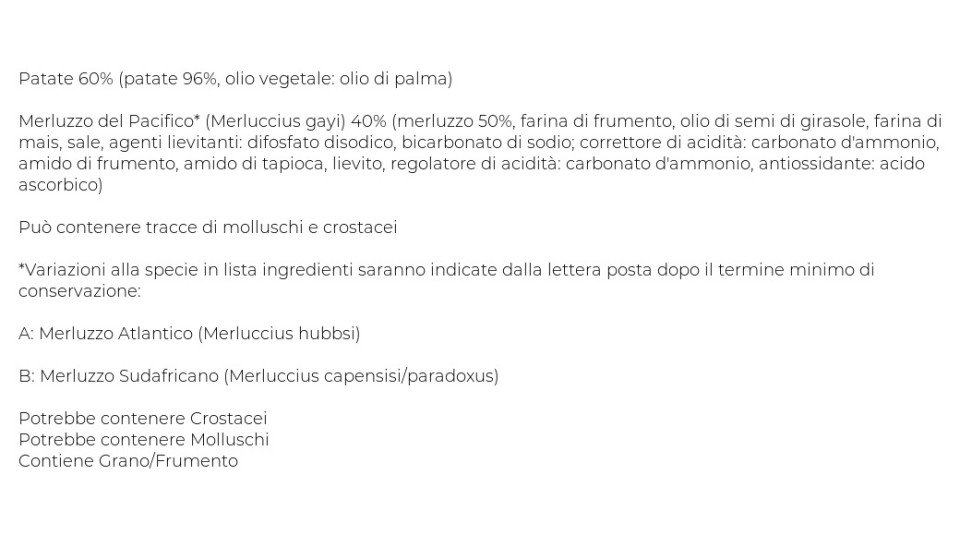 Soglia D'Ingresso, Vis Fish & Chips Pastellato, Prefritto e Surgelato