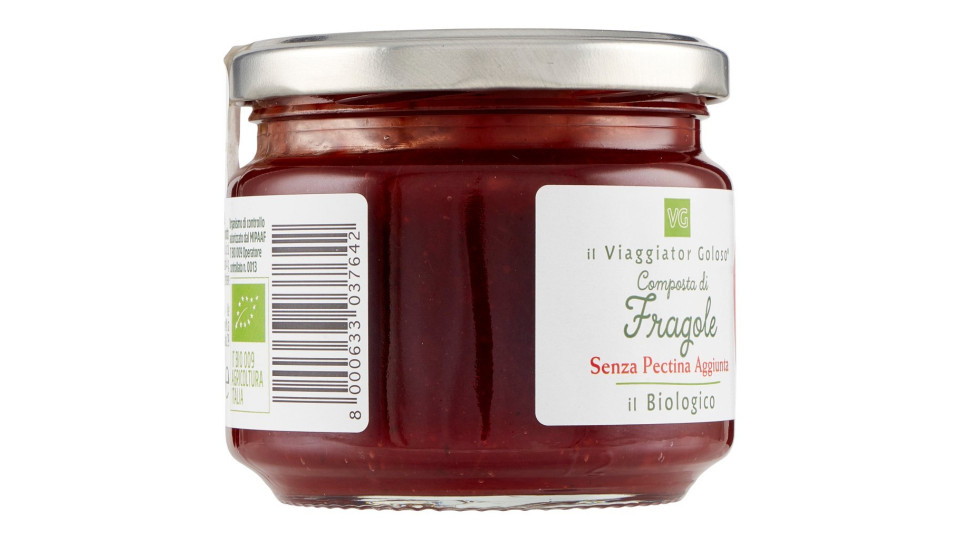 Composta di fragole Bio senza pectina aggiunta il Viaggiator Goloso Bio