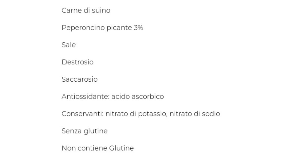 Salsiccia Piccante di Calabria Dop