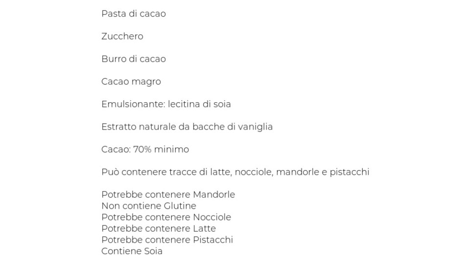 Neronero 70% Cacao Extra Fondente Delicato