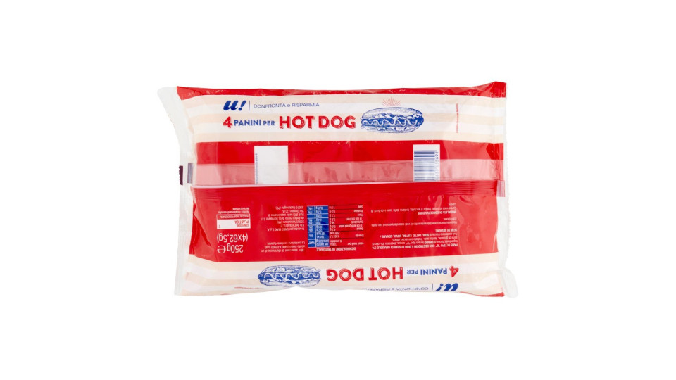 4 Panini per Hot Dog U! Confronta & Risparmia