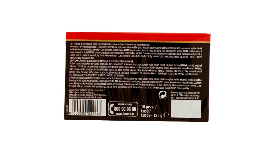 10 Pocket Coffee espresso Classico 10 Praline