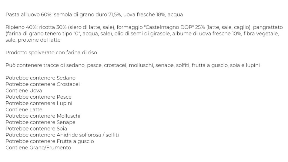 PLIN AL CASTELMAGNO DOP il Viaggiator Goloso